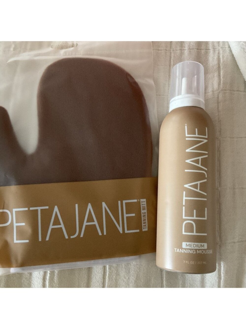 Peta Jane Medium Tanning Mousse 7Oz + Sunless Self Mitt Streak Free New